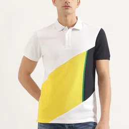 United Colors of Benetton Men Colourblocked Polo Collar Cotton T-shirt-picture-15