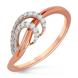 Malabar Gold and Diamonds 18k IGI Certified Diamond Rose Gold Ring for Women-picture-30