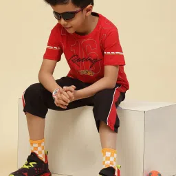 Monte Carlo Boys Red Printed T-Shirt image 5