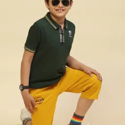 Monte Carlo Kids Olive Solid T-Shirt image 5