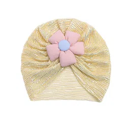 THE LITTLE LOOKERS Infants Soft Hosiery Turban Flower Bow Cap-picture-6