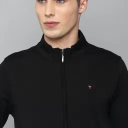 Louis Philippe Jeans Black Cotton Regular Fit Sweatshirt image 4