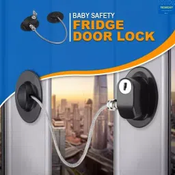 FreshDcart 18x2.5x6 cm Acrylonitrile Butadiene Styrene Door Lock , FDCA569 image 4