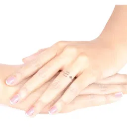 Malabar Gold and Diamonds 14k Gold Alphabet E Ring for Women image 2