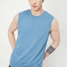 max Sleeveless Sleeveless Round Neck T-shirt-picture-11