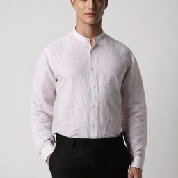 Van Heusen White Regular Fit Printed Shirt-picture-39