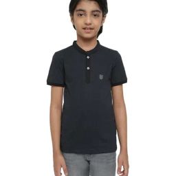 Octave Kids Navy Cotton Regular Fit T-Shirt-picture-35
