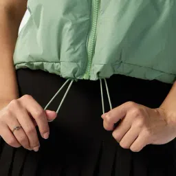 Bewakoof Green Loose Fit Jacket image 5