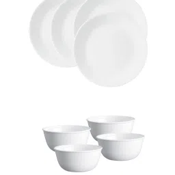 Corelle Livingware 8 Pc Basic, Mini, Starter Dining Set Set-Winter Frost White image 1