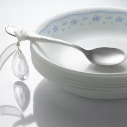 Corelle Livingware 8 Pc Basic, Mini, Starter Dining Set Set-Morning Blue image 2