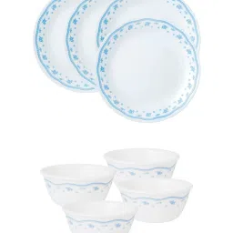 Corelle Livingware 8 Pc Basic, Mini, Starter Dining Set Set-Morning Blue image 1