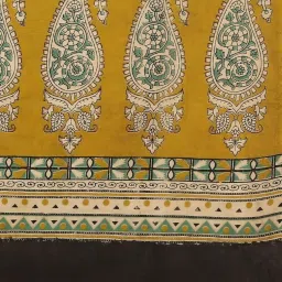 Dupatta Bazaar Green Cotton Floral Print Dupatta image 5