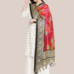 Dupatta Bazaar Pink Printed Dupatta image 3