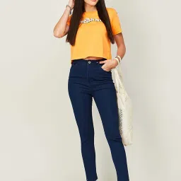 Fame Forever by Lifestyle Blue Mid Rise Jeans image 4