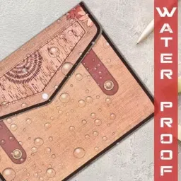 FEDUS Document Holder Bag with Snap Button Brown image 5