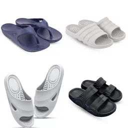 Feel alive Men Pack Of 4 Ultra-Comfortable Lightweight EVA Flip Flops-picture-28