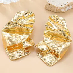 Young & Forever Gold Plated Contemporary Shaped Studs image 1