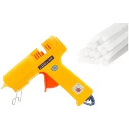 CRAFTYGUN 150 W Glue Gun with 20 Sticks Standard Temperature Yellow 11 mm Stick Dia., CRAFTYGUN (YELLOW) (150 WATT) 20 STICKS-picture-14