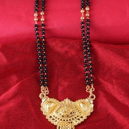 DIVASTRI One Gram Gold-Plated Beaded Mangalsutra-picture-14