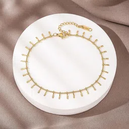 MYKI Stainless Steel Gold-Plated Wraparound Bracelet image 2