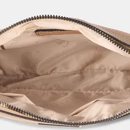 Forever Glam by Pantaloons Textured PU Structured Sling Bag with Cut Work image 3