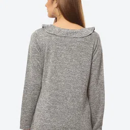 Kurti's by Menka Ruffled Detailed Long Sleeves Regular Top image 2