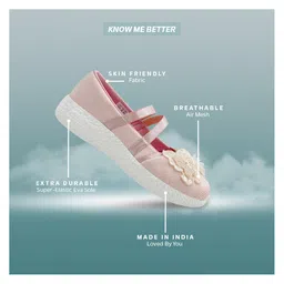 KazarMax Butterfly Cluster Ballerina Flats - Pink image 3