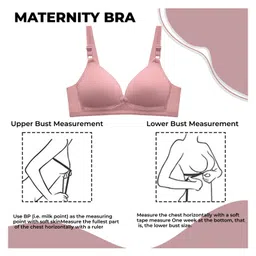 Bembika Wirefree Cotton Maternity Nursing & Feeding Bra - Purple image 3