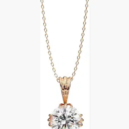 VALANOVA 925 Sterling Silver Rose Gold Diamond Studded Pendant - 0.78 gm-picture-30