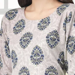 SZN Ethnic Motifs Printed Straight Kurta image 3