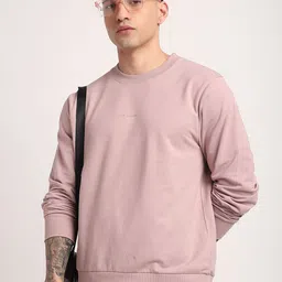 R&B Men Solid Regular Fit Sweatshirt image 5
