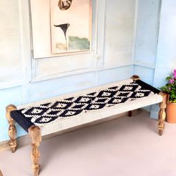 Ikiriya Black & White 3 Seater Maachi Bench-picture-26