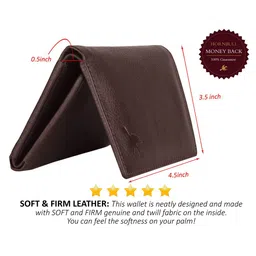 Hornbull Men Three Fold Leather RFID Protected Wallet & Belt Accessory Gift Set image 5