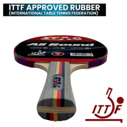 Stag Global ITTF Approved Rubber All Round Advanced Table Tennis Racquet (Multicolor) image 5