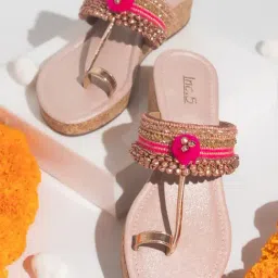 Inc.5 Women's Rose Gold Toe Ring Wedges-picture-40