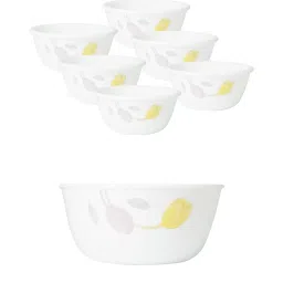 Corelle Livingware Plus Elegance 177ml Katori (6Pcs) & 828ml Curry Bowl (1Pc) Pack of 7 image 2