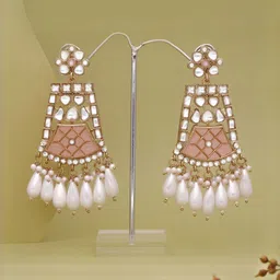 Anouk Women Gold-Plated Brass Drop Earrings-picture-35