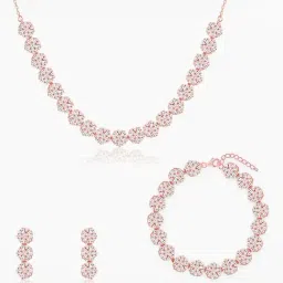 GIVA 925 Sterling Silver Rose Gold Set for Women-picture-12