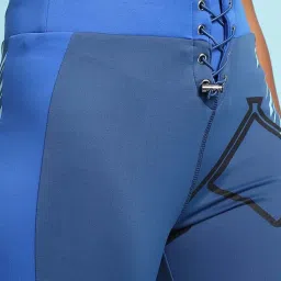Forever 21 Blue Mid Rise Printed Sports Shorts image 5