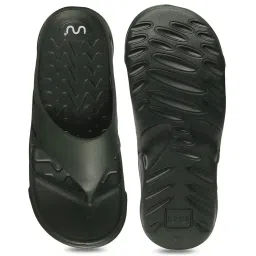 Doubleu Men's Olive Flip Flops image 5