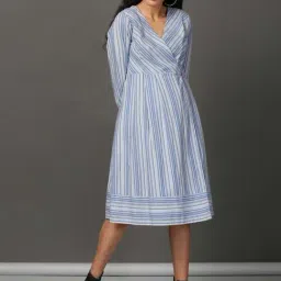 Nuhh Multicoloured Stripe Holiday Dress-picture-31