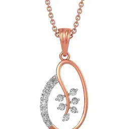 Joyalukkas 18k Gold & Diamond Pendant with Chain for Women-picture-10