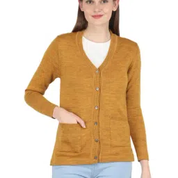 Monte Carlo Mustard Woollen Cardigan-picture-15