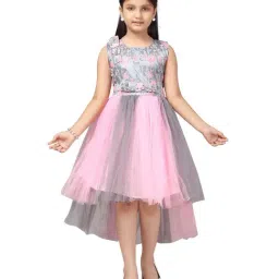 Aarika Kids Pink Floral Print Dress-picture-30