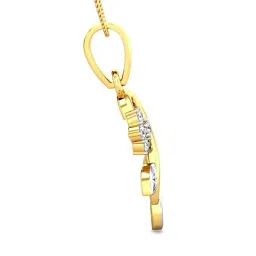 Candere By Kalyan Jewellers 18k Yellow Gold and Cubic Zirconia Pendant image 5