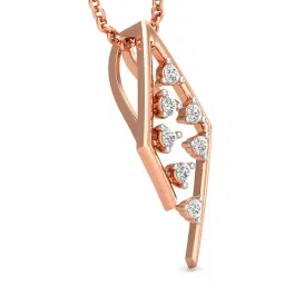 Candere By Kalyan Jewellers 18K Rose Gold and Cubic Zirconia Pendant image 5