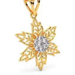 Candere By Kalyan Jewellers 18k Yellow Gold and Cubic Zirconia Pendant for Women image 5