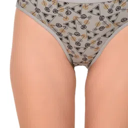 CARELOVE Pack Of 3 Printed Pure Cotton Hipster Briefs image 4