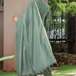 Moda Rapido Women Anarkali Sequinned Kurta with Trousers & With Dupatta image 5