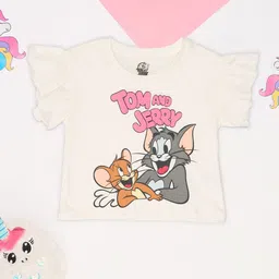 Pantaloons Junior Girls Printed Cotton T-shirt-image-31
